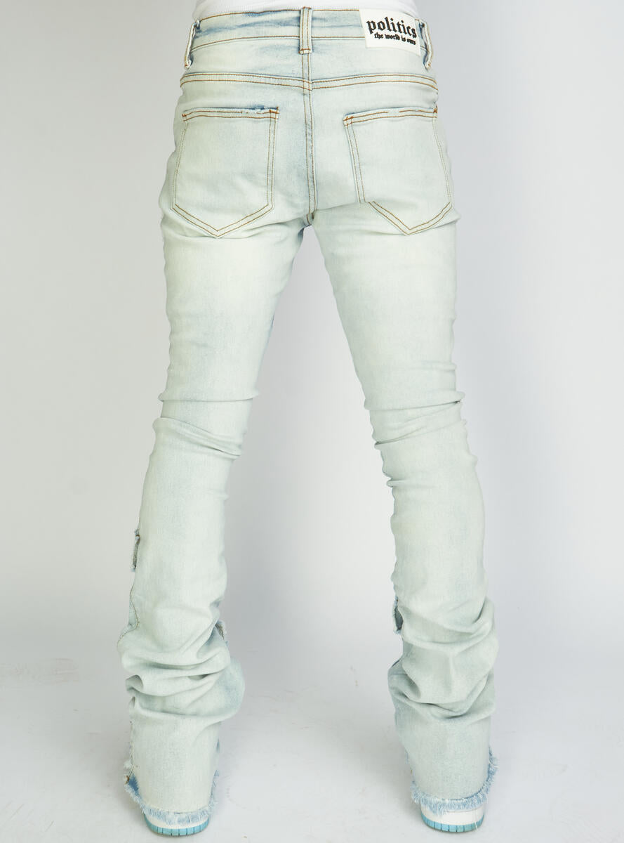 Politics Jeans Super Stacked Cargo Light Blue Marcel513 Vengeance78 