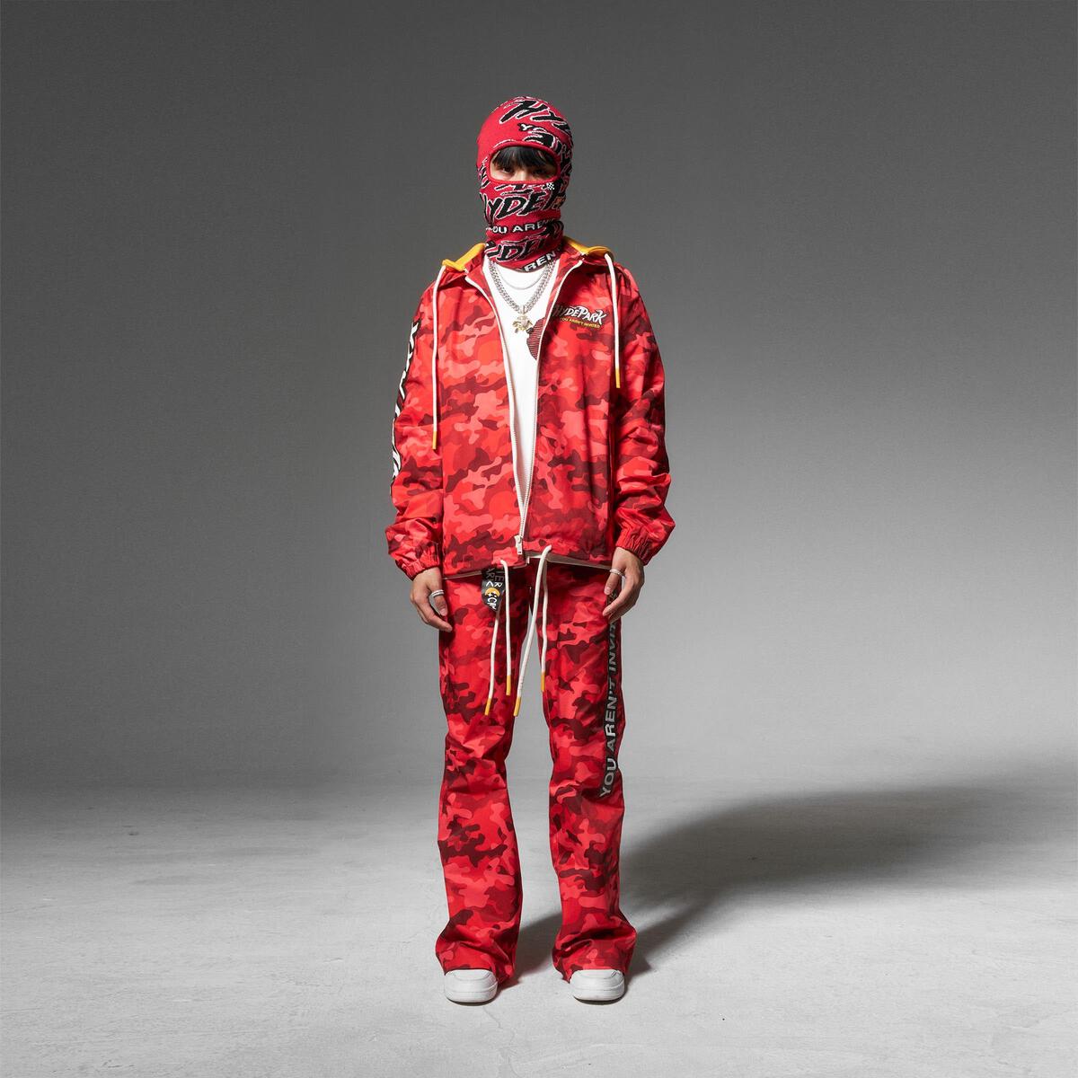 Hyde Park Jacket - Find The Zip Coach - Red Camo – Vengeance78