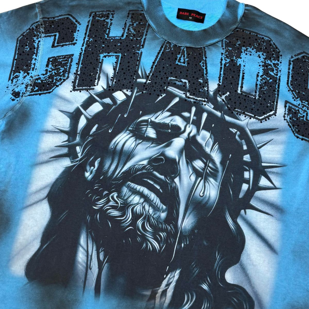 Rare Peace T-Shirt - Chaos Washed Tee w/ Rhinestone Detail