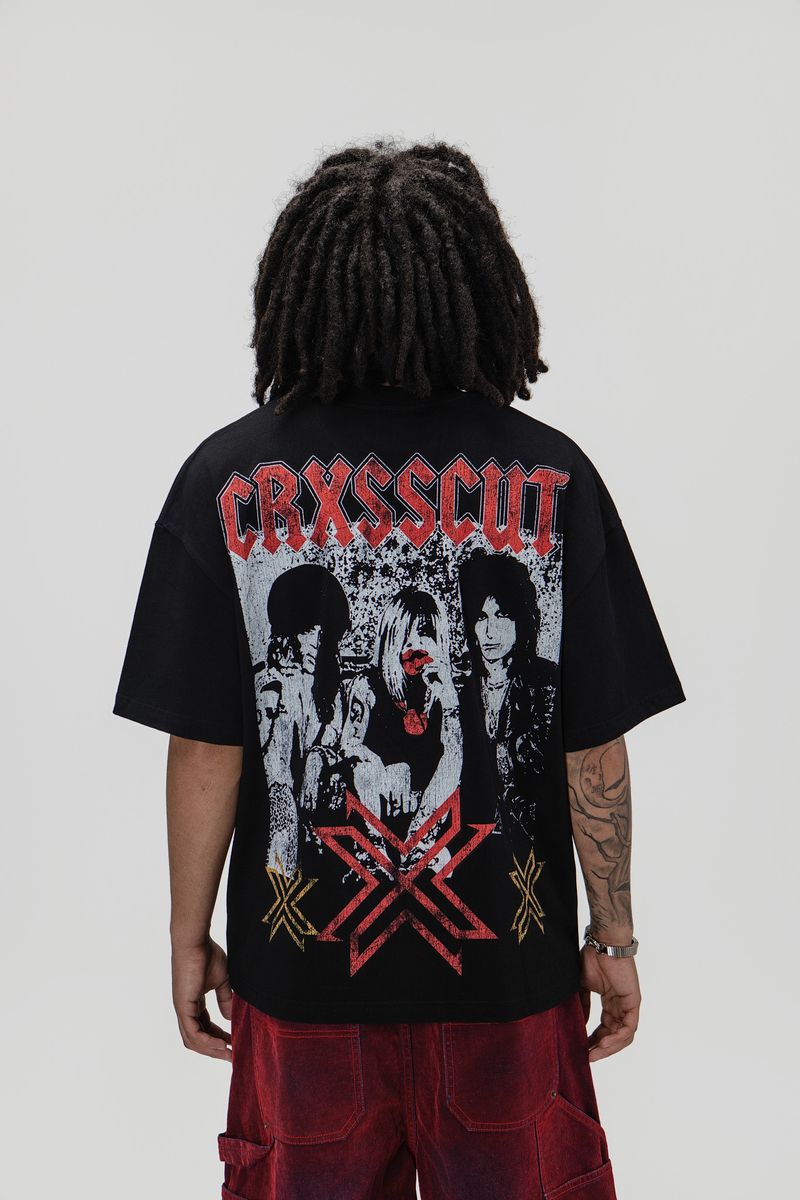 Crxsscut T-Shirt - Groupi - Black – Vengeance78