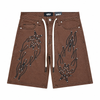 Noble Shorts - Shooting Stars Premium Denim Shorts - Brown Wax - NB-7718