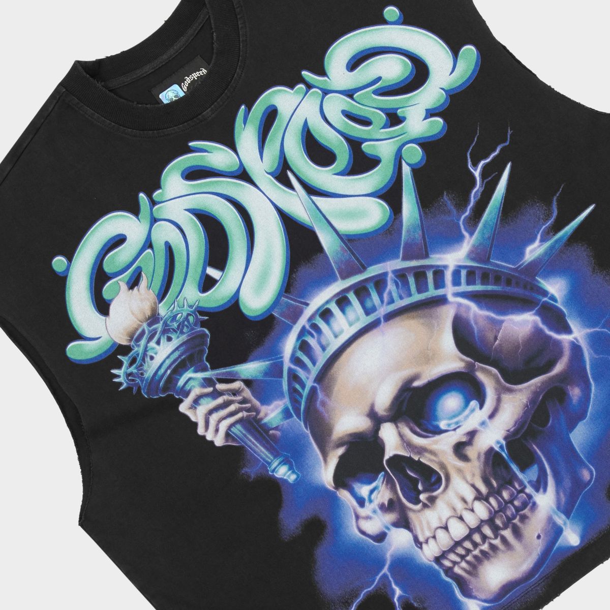 Godspeed Tank Top - Liberty Tears Sleeveless - Black – Vengeance78