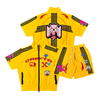 Crafted Short Set - Fashion Nylon Set -Yellow - CR593/CR594-YLW