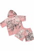Rare Peace Short Set - Angels - Dust Pink - RT6043
