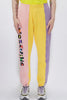 Moschino Sweatpants - Tricolor Logo - Purple Yellow Peach - A03122028 1888