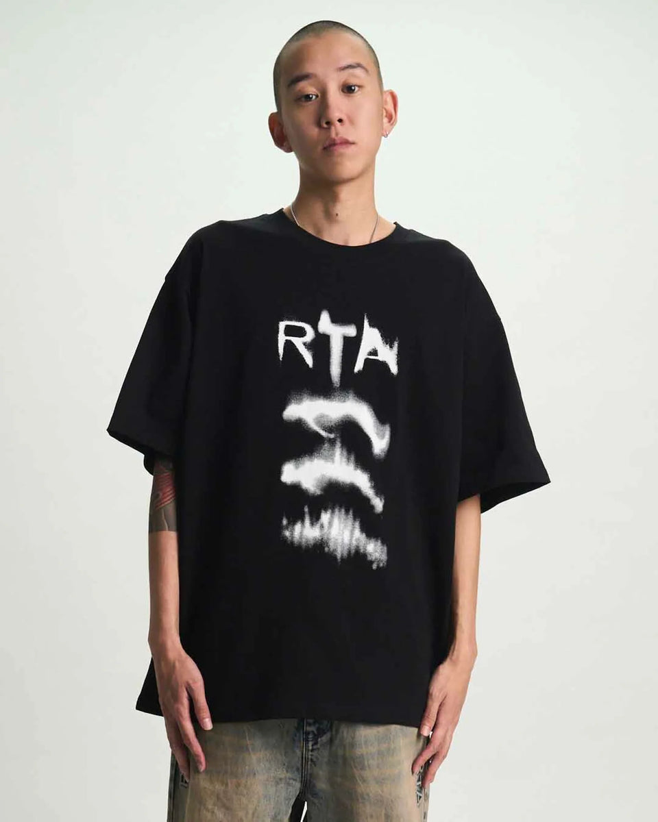 RTA T-Shirt - Colin Oversized Short Sleeve Tee - Black - MCHPK911