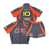 Crafted Short Set - Nylon - Charcoal And Orange - CR585/CR586