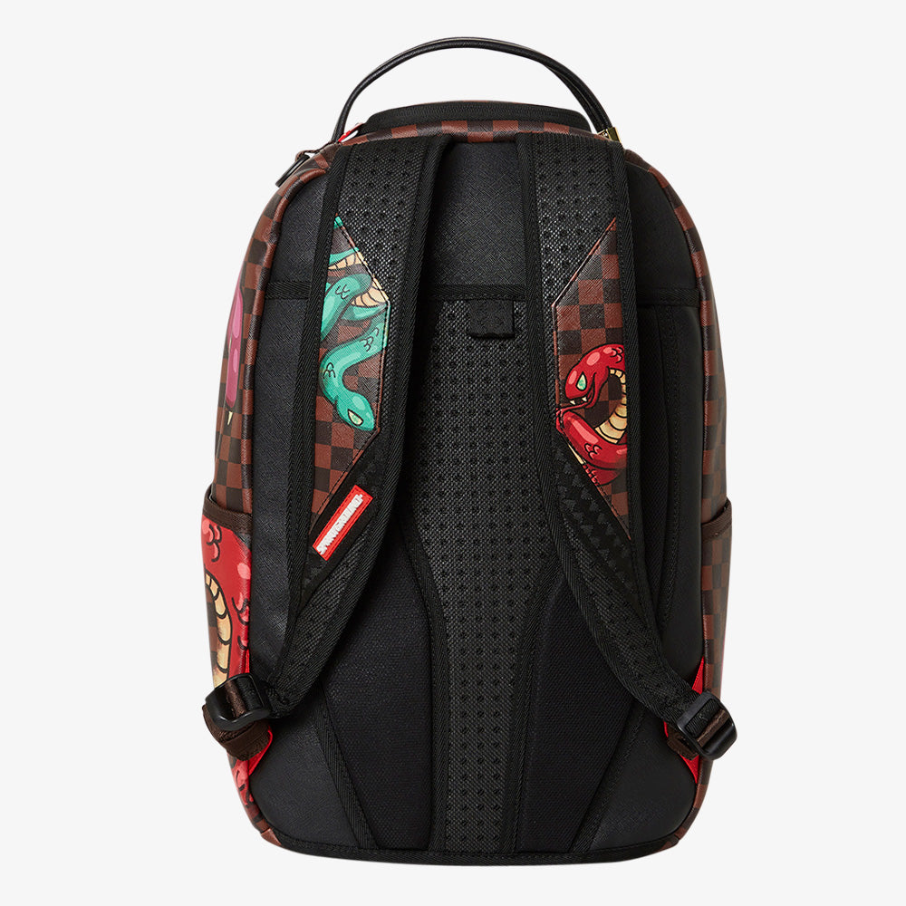 3D GRAFFITI backpack 910B3490NSZ brown