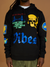 Vibes Hoodie - Great Moments Pullover - Black And Blue  - VM241HFP03