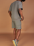 G West Short Set - Logo Wear Life Style - Charcoal Gray  - GWLFT6003600