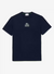 Lacoste T-Shirt - Unisex Regular Fit Cotton Jersey Branded - Navy Blue 166 - TH1147