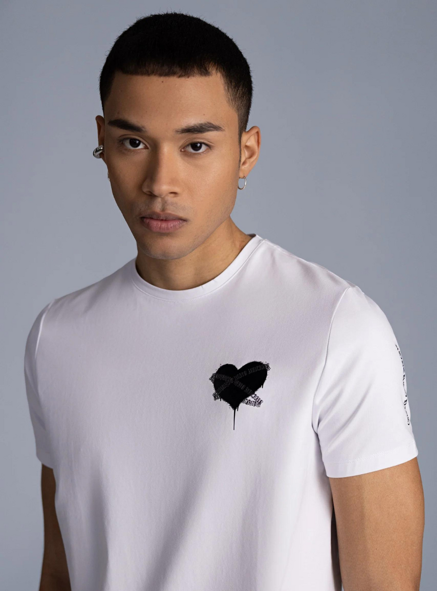 Roberto Vino T-Shirt - Heart - White - RVT-US-16 – Vengeance78