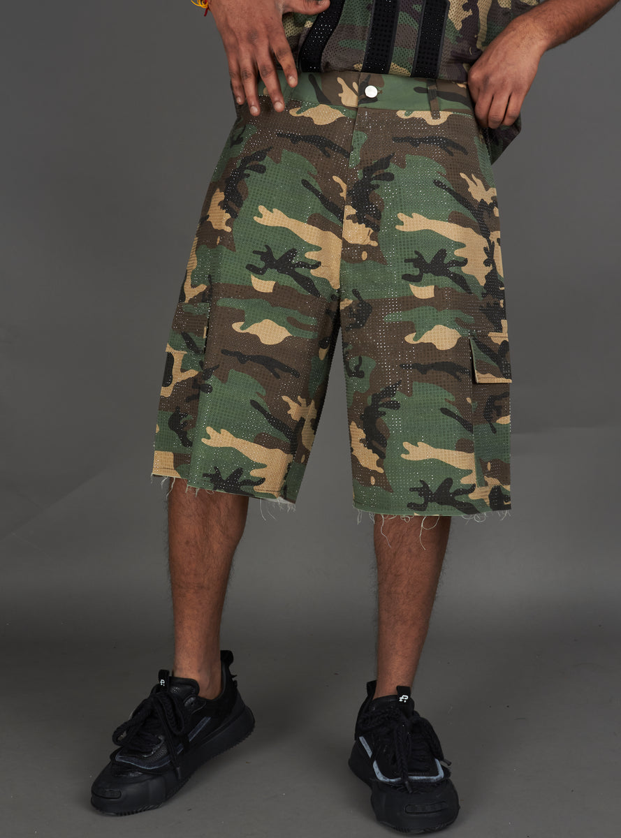 パンツ LES SIX 25ss dangerous camo shorts CONFUSED TRADITIONAL
