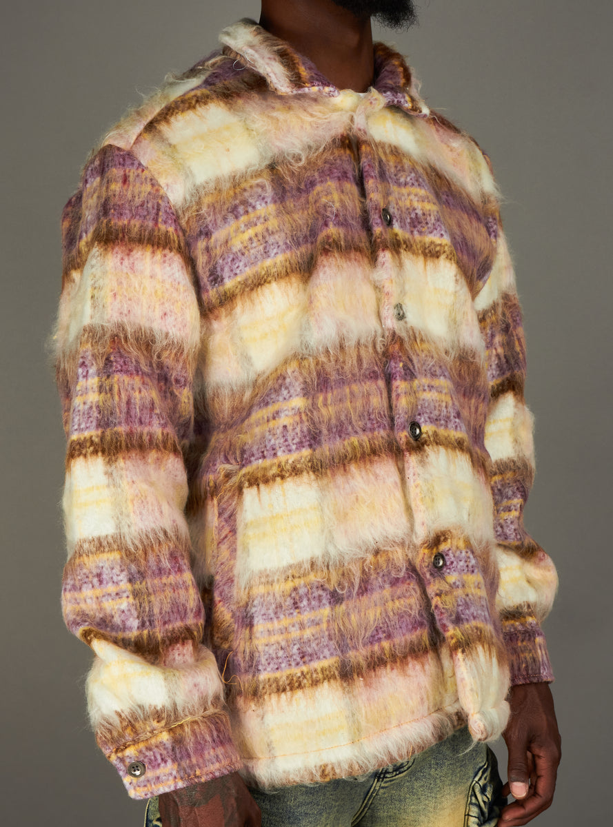 Ringspun Jacket - Mohair Flannel - Purple - 342-781 – Vengeance78