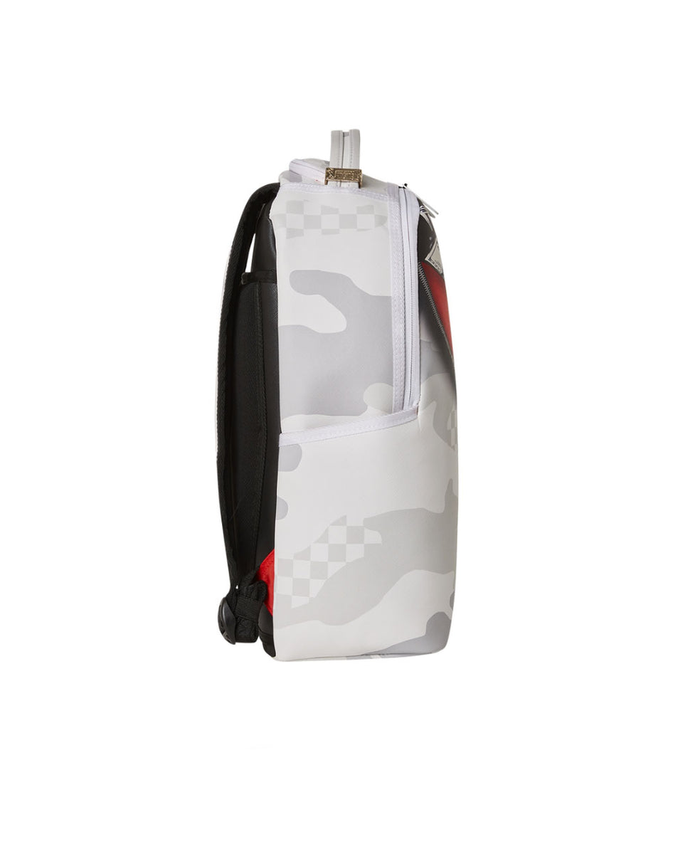 Sprayground Backpack - Money Stash Flap DLXSV - White