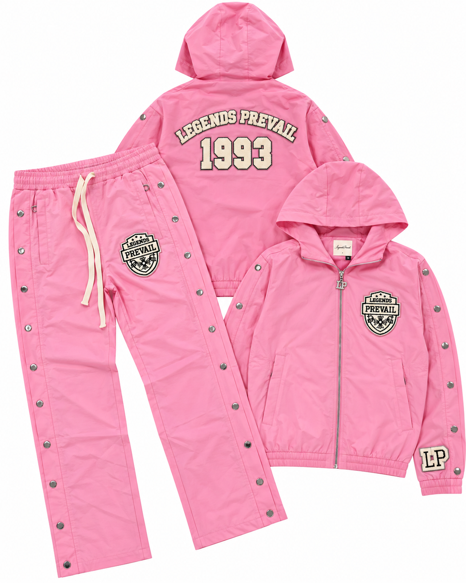 Legends Prevail Track Suit - Shield Nylon - Pink - 048 – Vengeance78