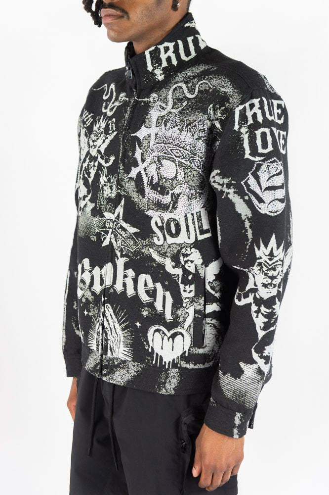 Rebel Minds Jacket - Angeals Tapestry - Black - 152-555 – Vengeance78