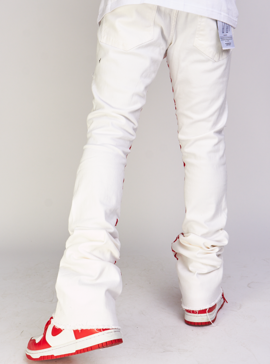 Focus Jeans - Heartless Stacked - White - 3559C – Vengeance78