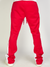 Rebel Minds Track Pants - Stripe Stacked Fit - Red And White - 100-411