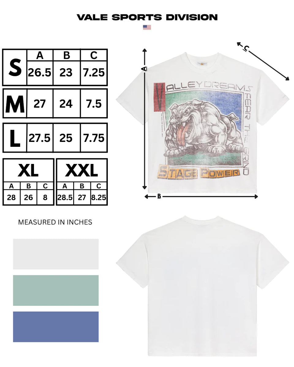 Vale T-Shirt - Big Stage Tee - White – Vengeance78
