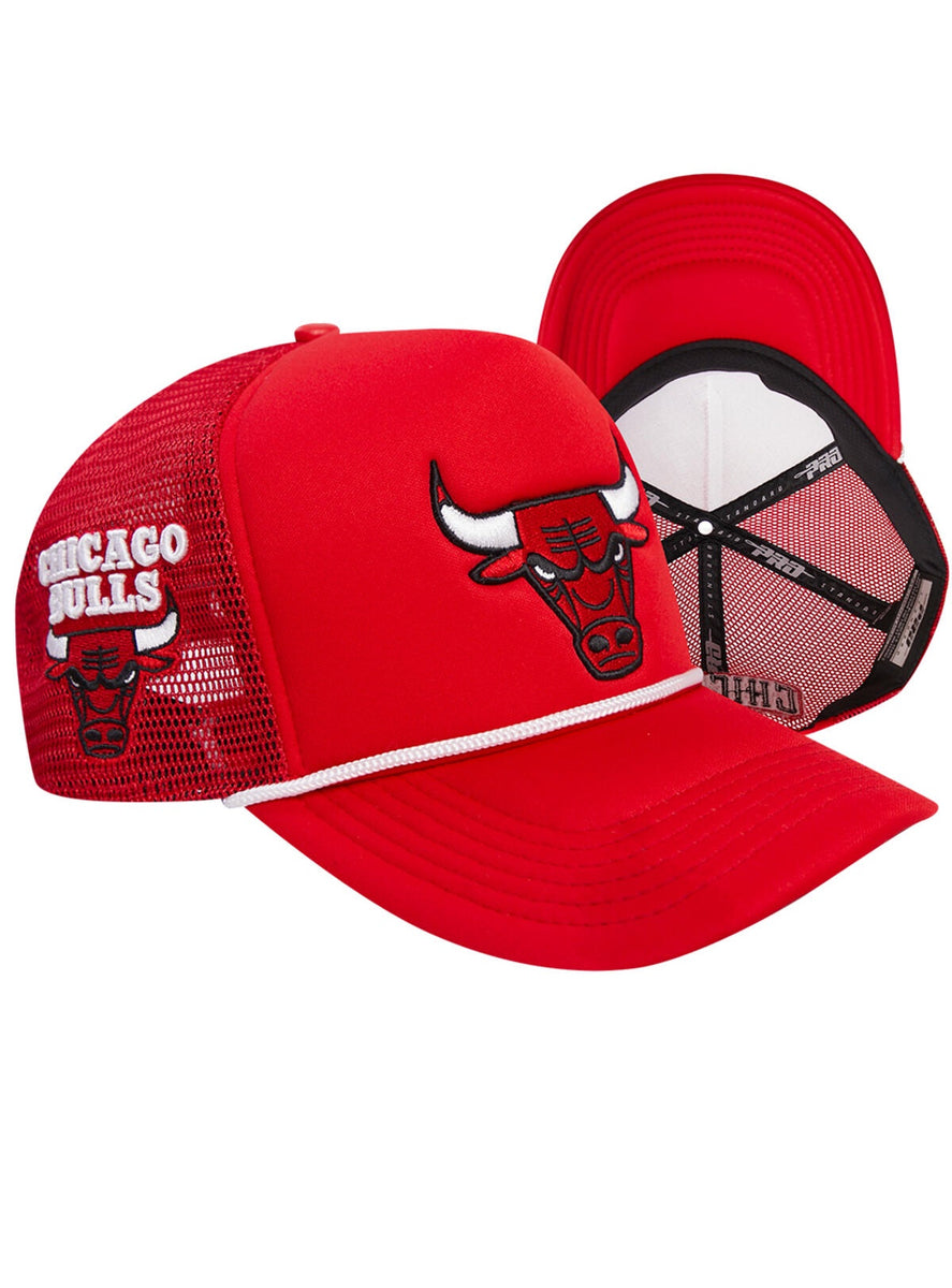 Youth Chicago Bulls Red Foam Front Trucker Snapback Hat