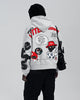 Red Letters Hoodie - Therapy Scattered - Grey