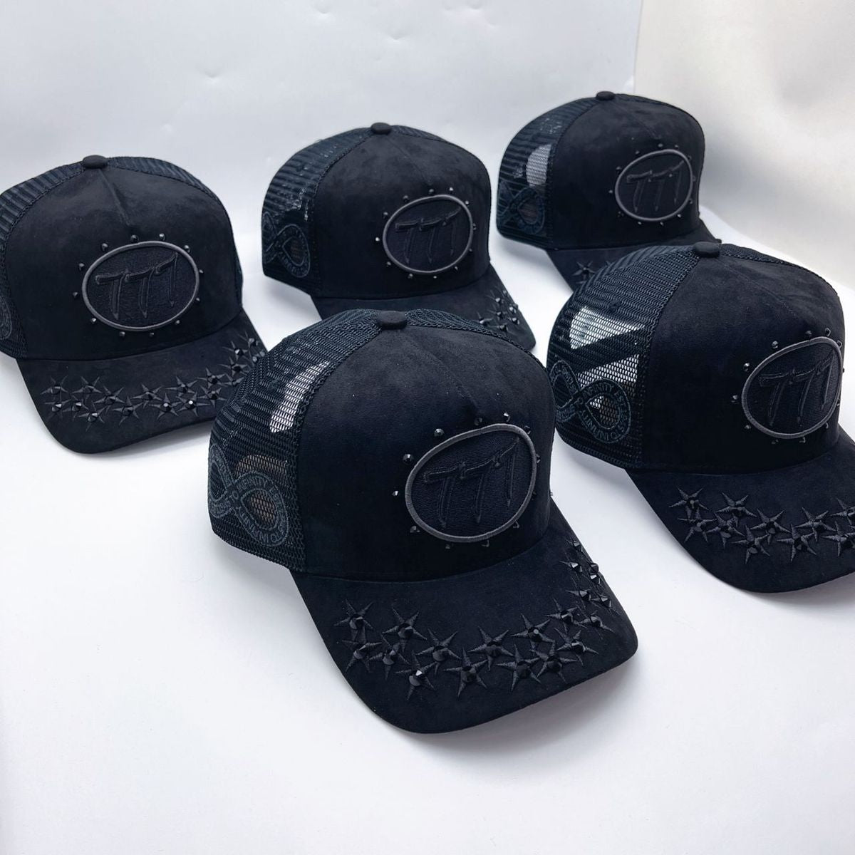 希少‼️ Hudson hat Diamond 777 Hudson Diamond 777 Suede Trucker Hat Multi Colors | Drip Nation IL
