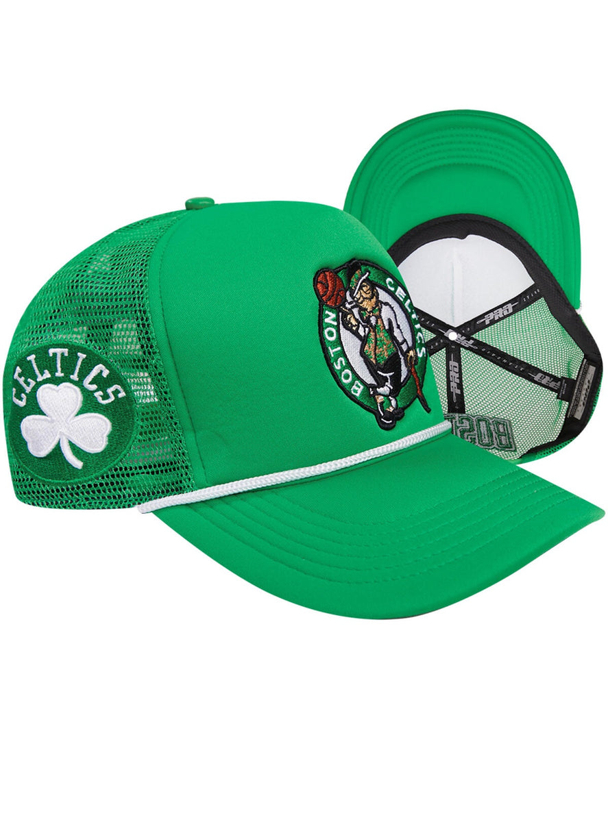 Men's Boston Celtics Pro Standard Kelly Green Double Logo Snapback Hat