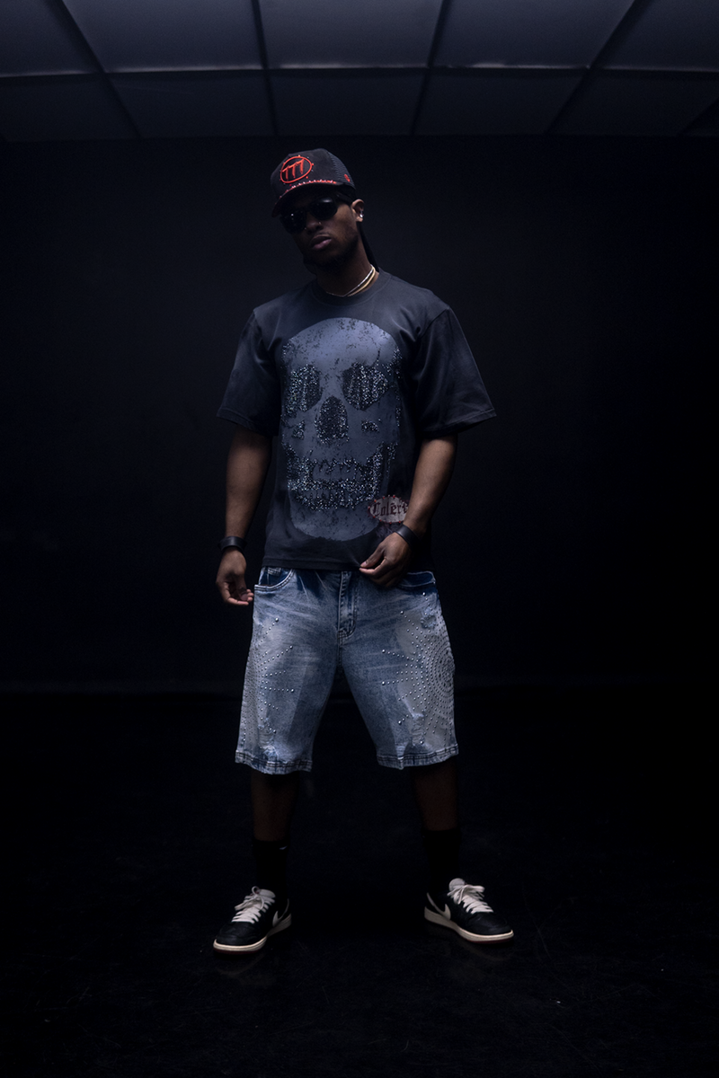 Hudson T-Shirt - Skull - Grey - 667 – Vengeance78