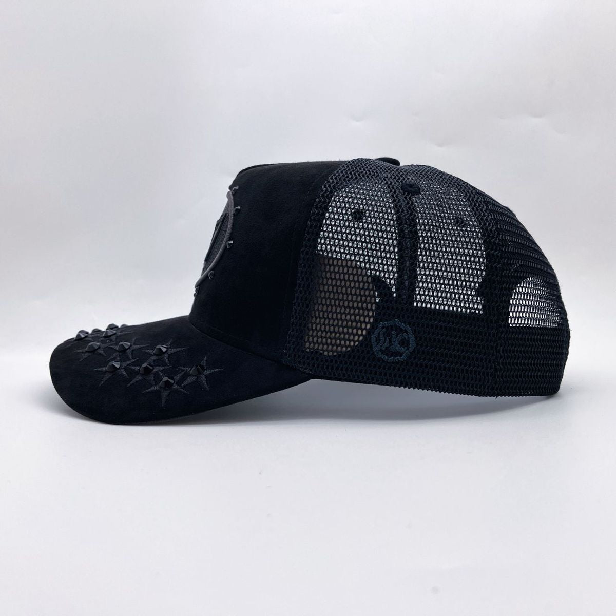 希少‼️ Hudson hat Diamond 777 Hudson Hat - Diamond 777 Suede Trucker - Black On Black - CD0343