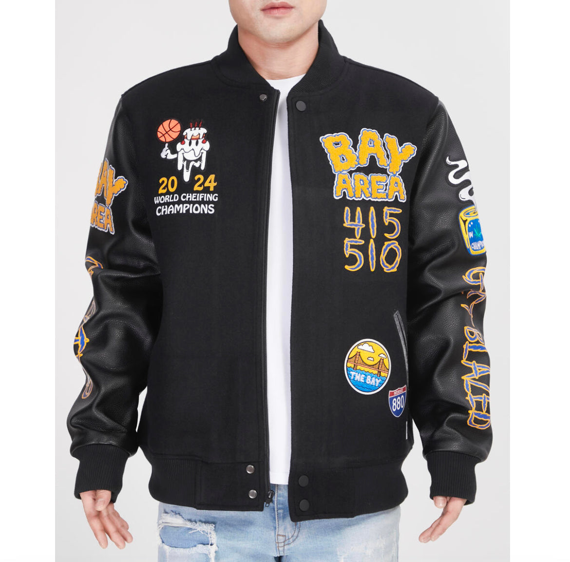 Bay Area Varsity Wedding Cake Jacket