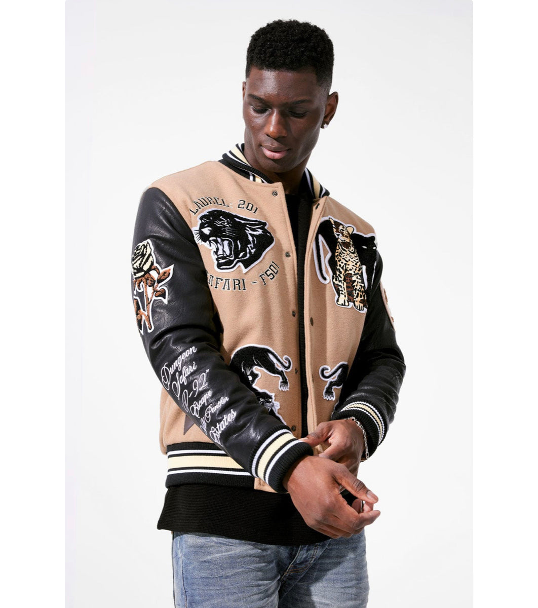 Jordan Craig Jacket - Pantera Varsity - Safari - 91622