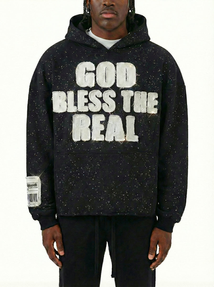 Copper Rivet Sweatsuit - God Bless The Real - Black - 53J13-BK
