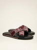 Bally Slides - Bonks - Red And White Synthetic Fabric