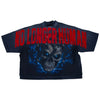 Rare Peace T-Shirt - No Longer Human Rhinestones - Dark Grey - RT5056