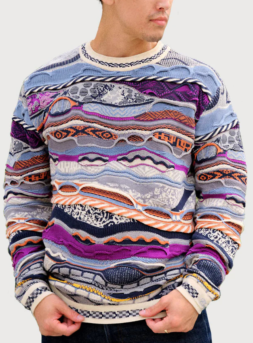 Purple coogi sweater hotsell