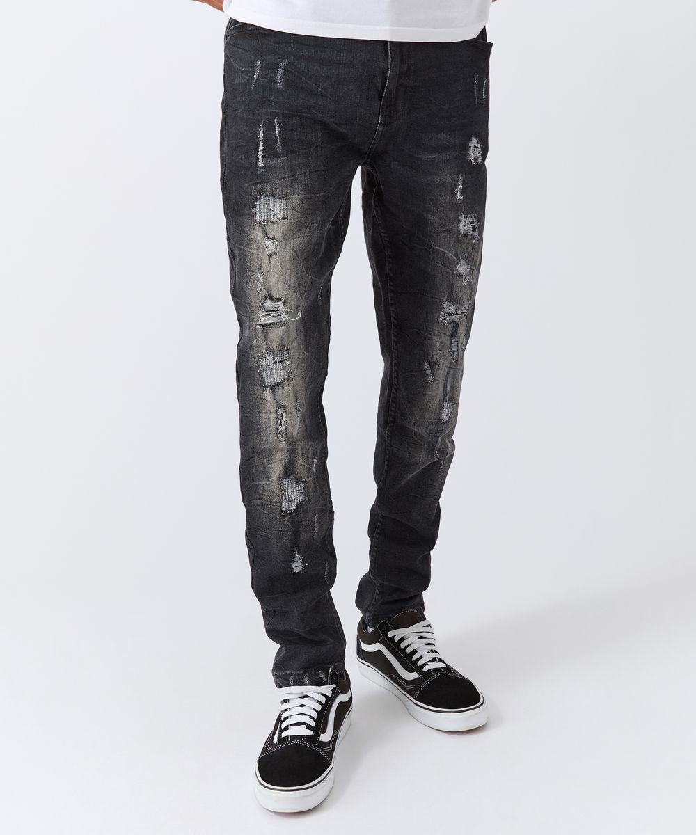 Reason Jeans - Skinny Distressed - Washed Black - RSP-291