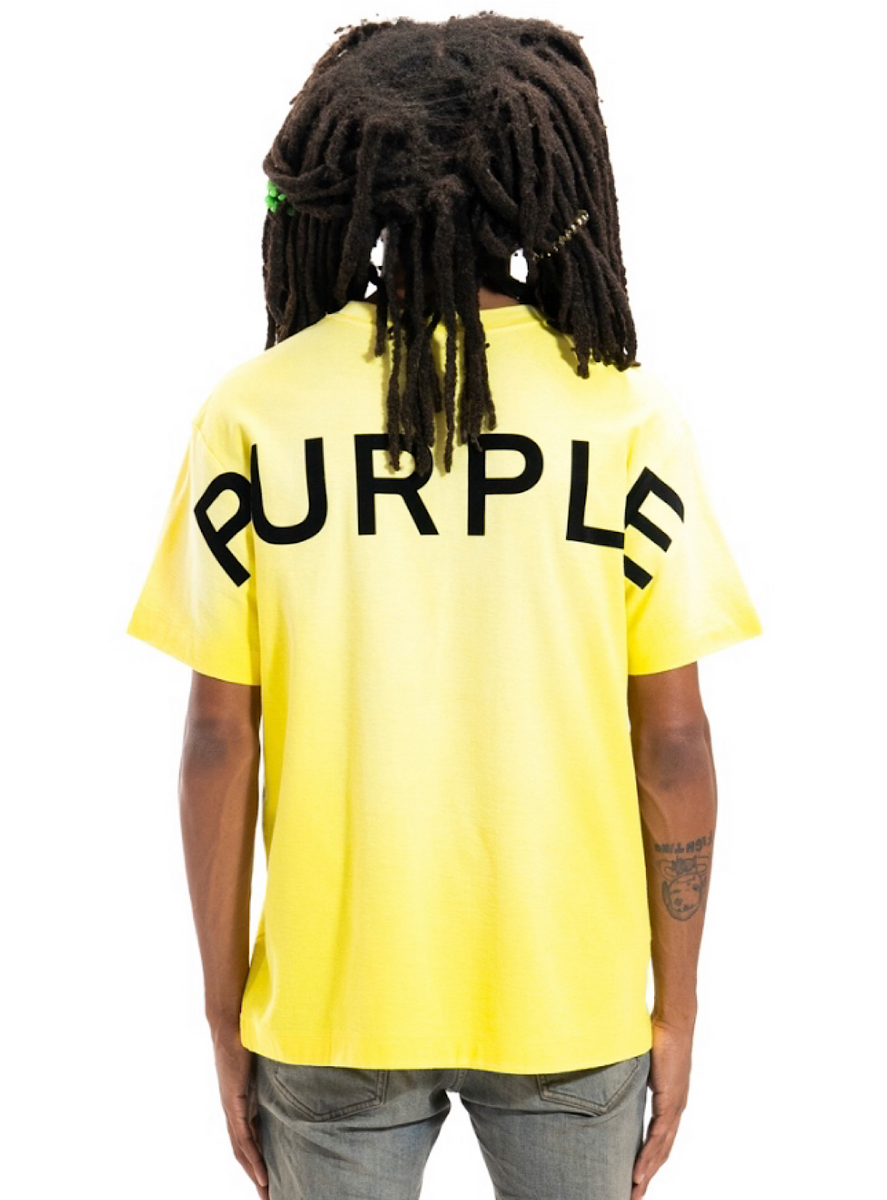 Purple brand (yellow textured jersey t-shirt)