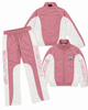 Sacre Reign Track Suit - Multi-Panel Nylon - Pink - 8092