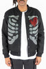 Rebel Minds Jacket - Sketeton - Black - 152-515