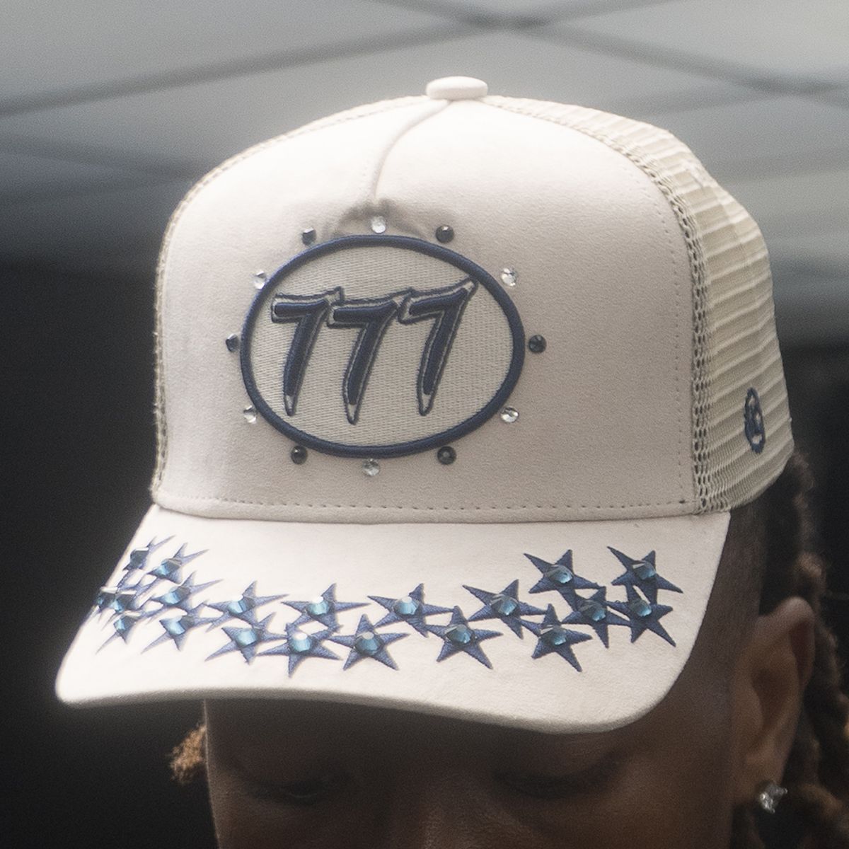 希少‼️ Hudson hat Diamond 777 Hudson Diamond 777 Suede Trucker Hat Multi Colors | Drip Nation IL