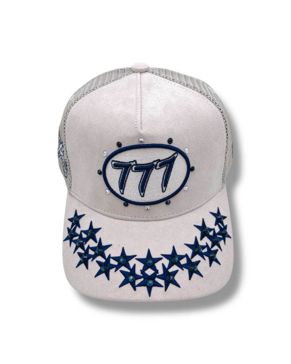 希少‼️ Hudson hat Diamond 777 Hudson Hat - Diamond 777 Suede Trucker - Black And White - CD0344