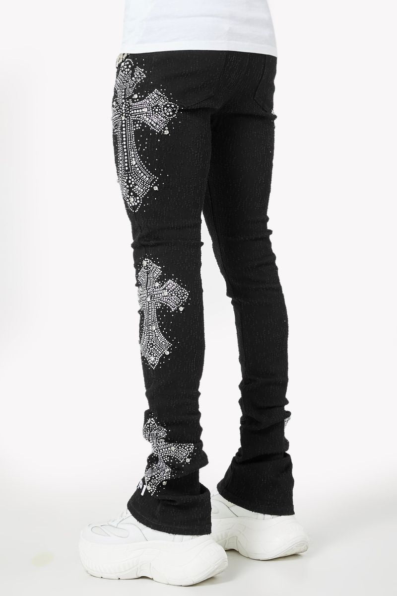 パンツ GUAPI BLACK DISTRESSED CROSS DENIM Guapi Jeans - Distressed Cross - Black – Vengeance78