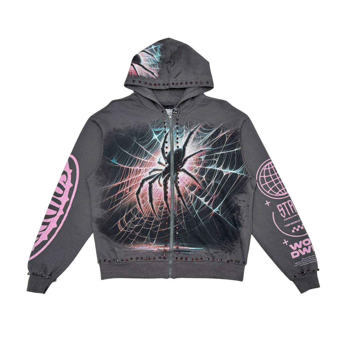 Stray Hoodie - Spirer Full Zip - Charcoal - ST1546 – Vengeance78