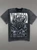 Rebel Minds T-Shirt - Withered Petals Crop Tee - Black - 610-11132