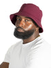 Makobi Adorni Nylon Bucket Hat in Burgundy - M034