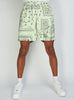 Politics Shorts - Mint Bandana- Hughes624