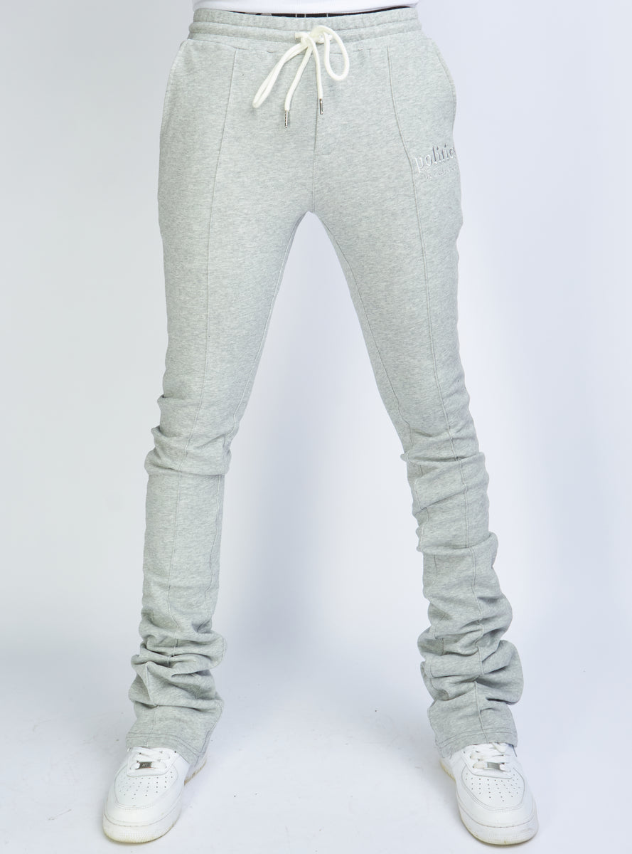 Stacked best sale gray sweats