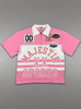 Majestik Polo T-Shirt - Pique Cut & Sew - Rhinestones - Light Pink- SH26105