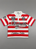 Majestik Polo T-Shirt - Stripe - Patches & Studs - Red - SH26106